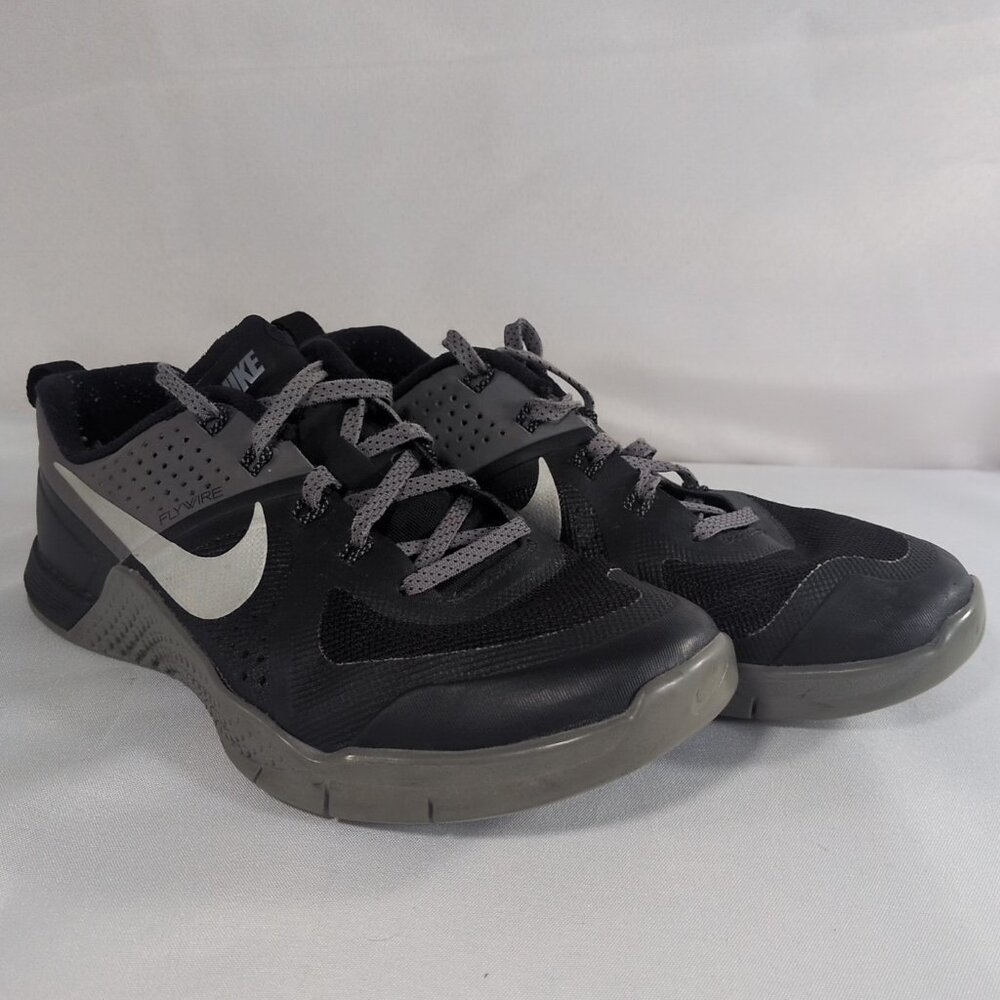 Nike Metcon 1 Flywire 704688-002 6 Men 8 Women EU 38.5 Black Grey Training Shoes